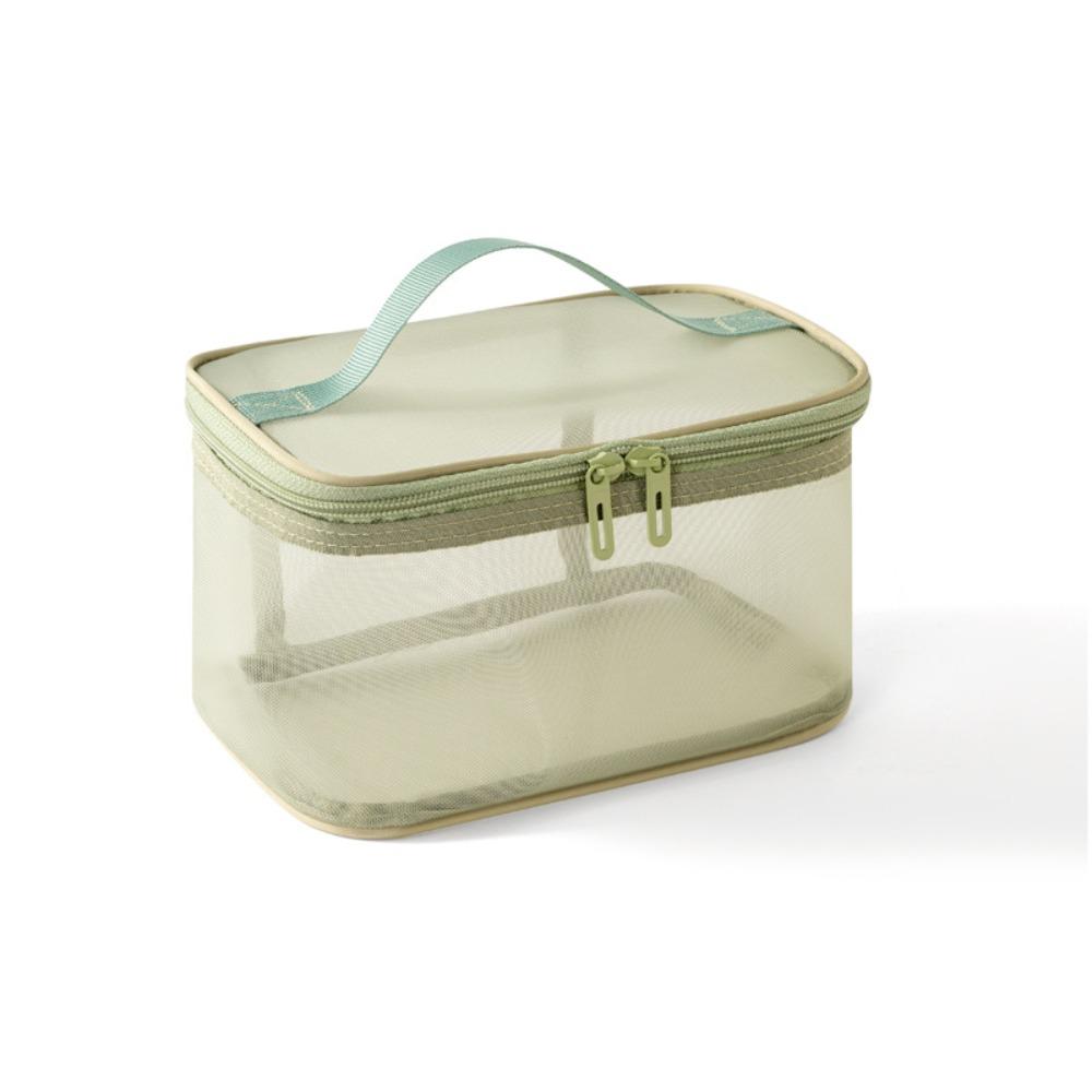 1/2/3 Layers Mesh Cosmetic Bags Zipper Perspective Makeup Bag Casual Cosmetic Storage Bag Women