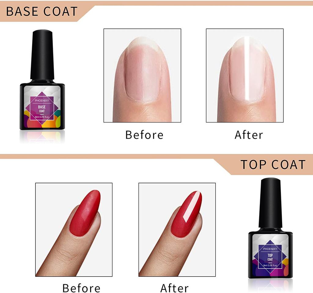 Стартовый набор для маникюра и наращивания ногтей PHOENIXY с УФ-лампой 36W и машинкой