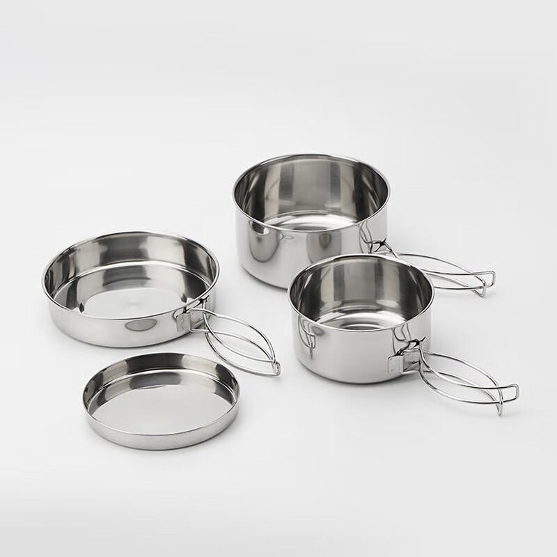 Miss Yizi Portable Outdoor Stainless Steel Cookware Set