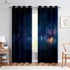 Шторы с принтом «Настоящее звездное небо», 3D, на заказ, для гостиной, кабинета, украшения дома, 2 шт.