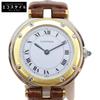 Santo Surround SM QZ Leather White Dial Watches Brown / WhiteUsed