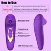 Powerful Suction Cup Clitoral Sucking Vibrator Clitoral Nipple Oral Vacuum Stimulating Massager for Female Masturbation Sex Toy