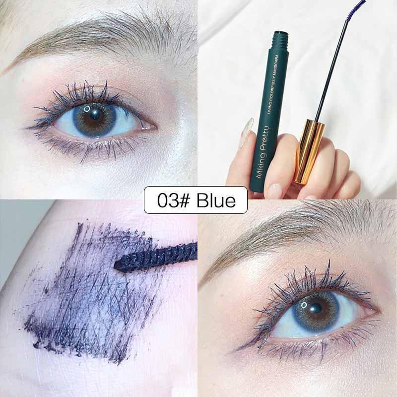 1 шт., тушь для ресниц из шелкового волокна для наращивания ресниц, черная, густая, бигуди для ресниц, косметический инструмент для макияжа, 4 цвета на выбор