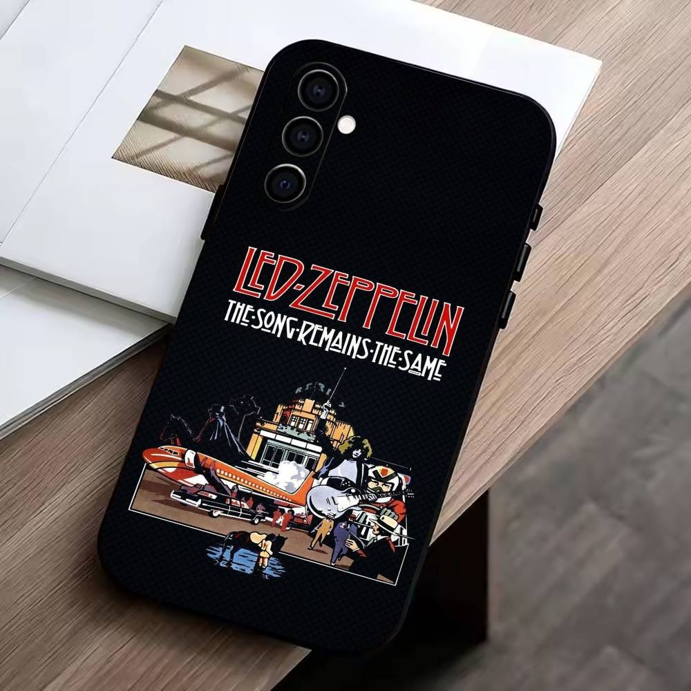 Чехол для телефона L-Led Z-Zeppelin Черный Мягкий Силикон Для Samsung Galaxy A73,A72,A71,A70,A53,A52,A51