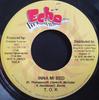 7inch Record T.O.K. - Inna Mi Bed NONE Echo 2004 Jamaica Reggae, Ska & Dub Used