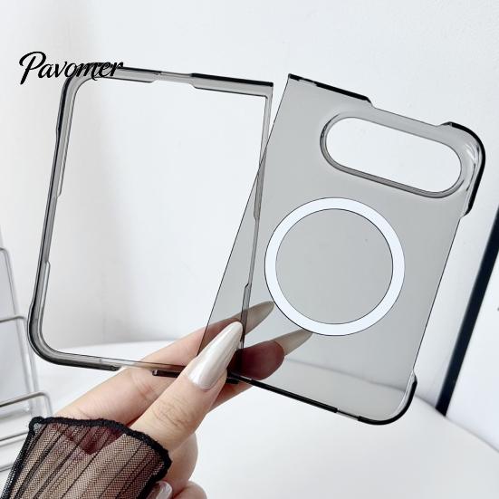 Прозрачный чехол для телефона IPhoneDuo Magnetic 2026, Защитная крышка из поликарбоната против пожелтения, Ультратонкий складной с точными вырезами, Ультратонкий ударопрочный корпус