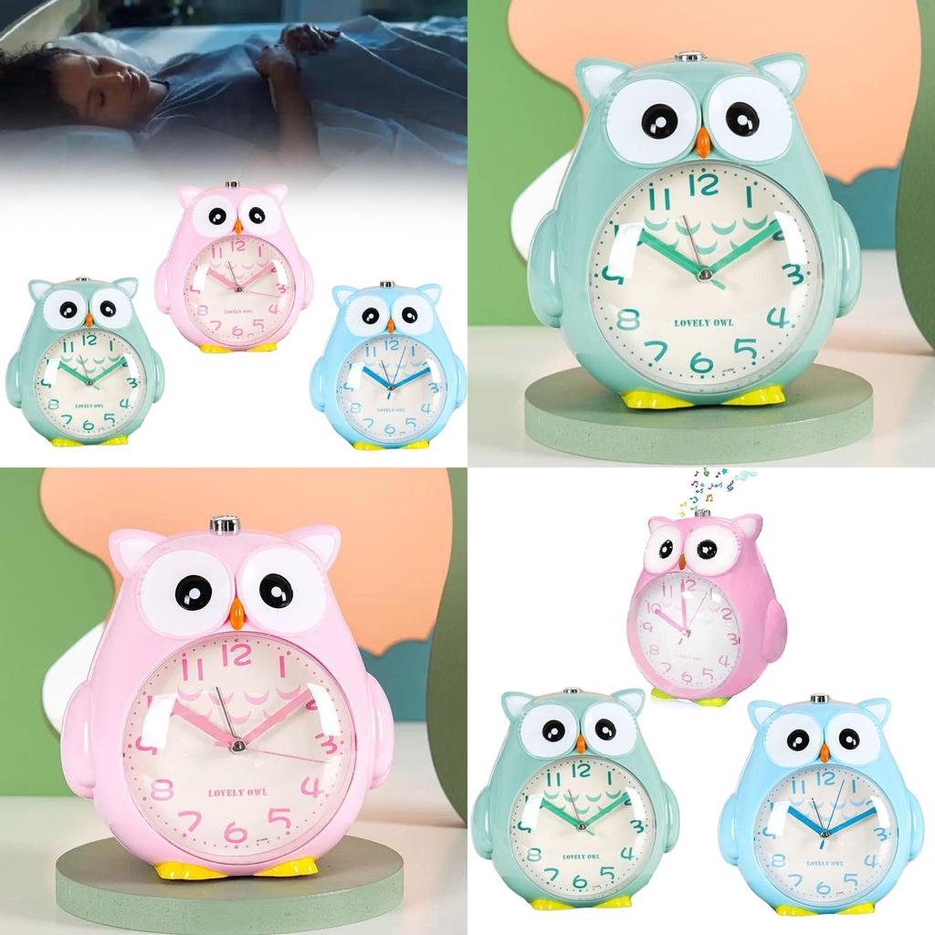 Owl Kids Cartoon Bedside Night Light With Music And Multifunction Alarm For Kids Room