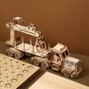 3D Wooden Crane Truck Puzzle – DIY Model & Children's Toy