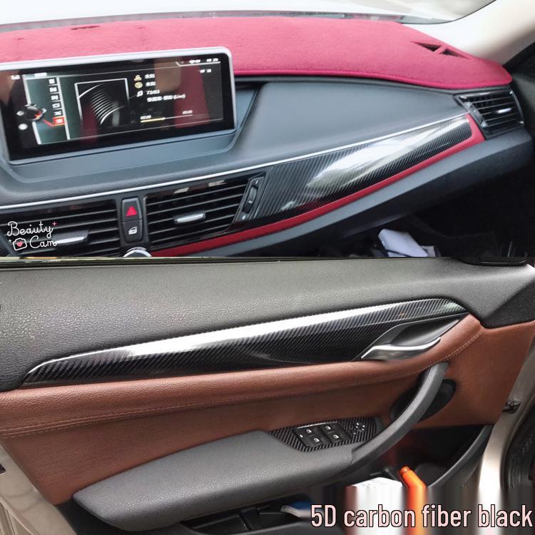 BMW X1 Carbon Fiber Interior Color Change Film for Center Console & Gear Shift (2010-2015 Models)