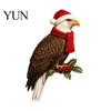 Christmas Tree Bird Ornament Wooden Door Topper, Cute Corner Statue, Woodland Animal Frame Red Art Sign for Winter Holiday Home Wall Window