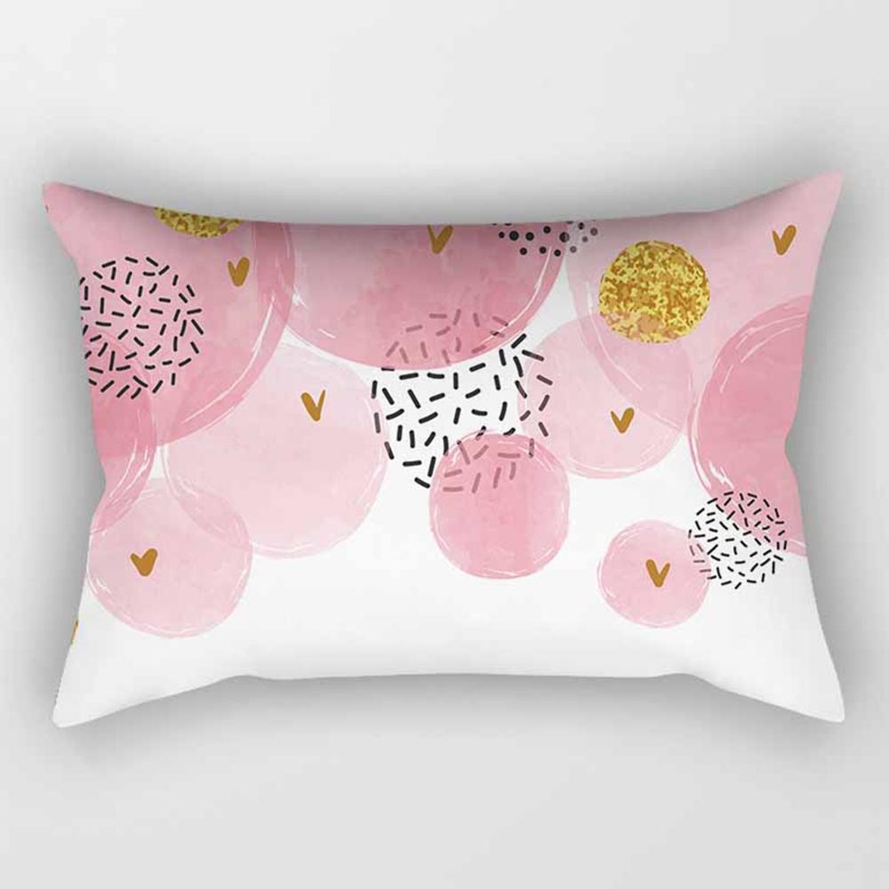 Розовая геометрическая полоса, прямоугольная наволочка 30*50 см, диванная подушка для объятий, наволочка для гостиной, спальни, стильный домашний декор