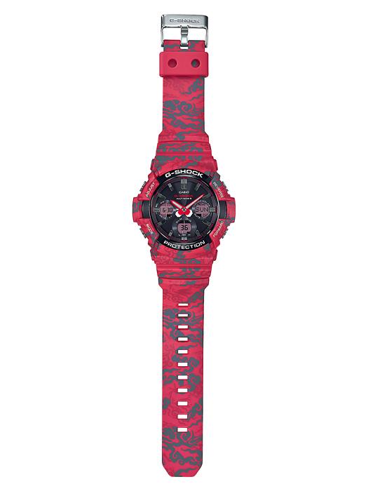 Casio Men's Stainless Steel 200M Water Resistant Analog Shock Resistant Quartz Watch GAW-100CG-4A