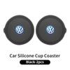 swe32PCS Car Coaster Water Cup Holder Anti-slip Pad Mat For Volkswagen VW T5 Amarok 2013 Tiguan Golf 4 5 6 7 MK4 MK7 MK8 Passat SUHN1