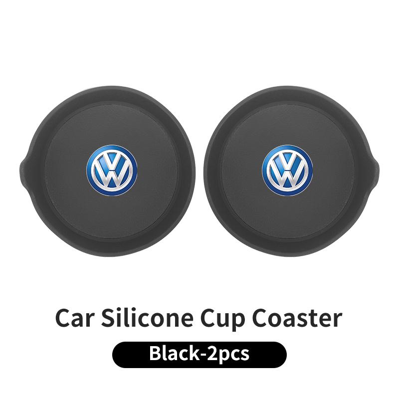 swe32PCS Car Coaster Water Cup Holder Anti-slip Pad Mat For Volkswagen VW T5 Amarok 2013 Tiguan Golf 4 5 6 7 MK4 MK7 MK8 Passat SUHN1