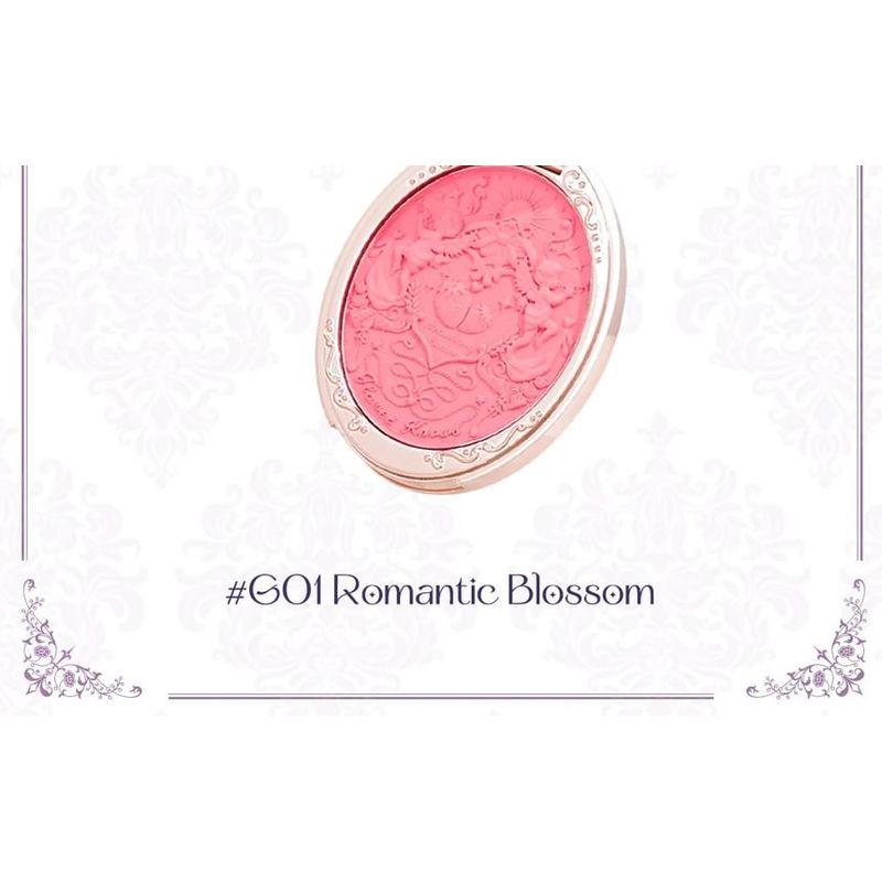 Flower Knows - Розово-фиолетовые румяна с тиснением в стиле рококо «Клубника» - G01