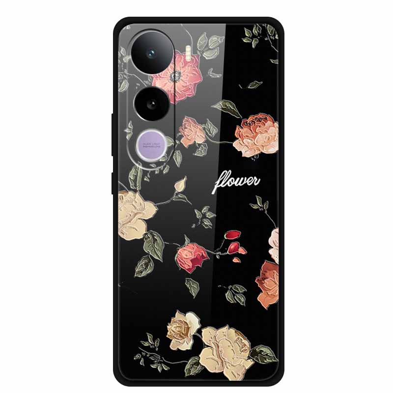 Tempered Glass Cases For Vivo Y400 5G Case 6.67" Painted Hard Back Cover Soft Bumper For Vivo Y 400 2025 Protective Phone Case