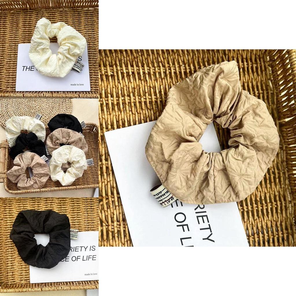 Стильный и удобный корейский тканевый пучок для волос, модный аксессуар для волос большого размера, простой инструмент для создания прически