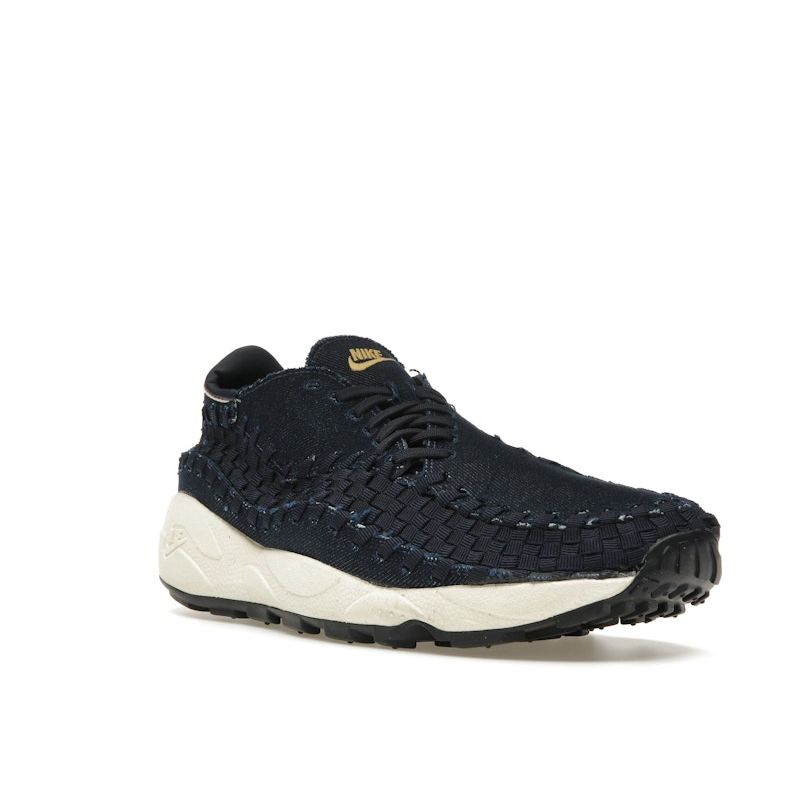 Nike Air Footscape Woven Dark Denim Женские кроссовки Blue Obsidian Coconut-Milk HF1759-400