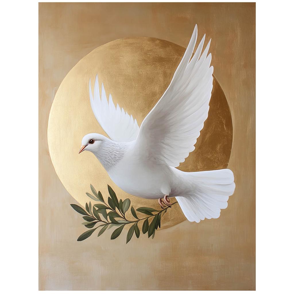 Symbol Ducha Świętego Symbol Ducha Świętego, 50X70 Cm, Bez Ramy, Płótno Premium Na Blejtramie