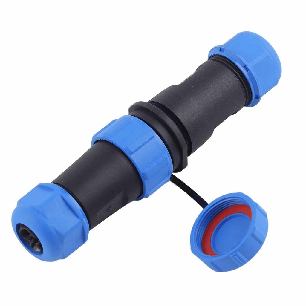 21 IP68 2Pin Waterproof Plastic Aviation Plug Socket Cable in line Connector( 2Pin)