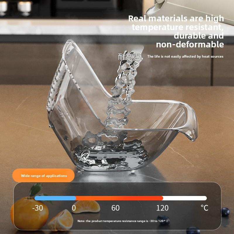 Новая многофункциональная прозрачная кухонная корзина для слива овощей и фруктов