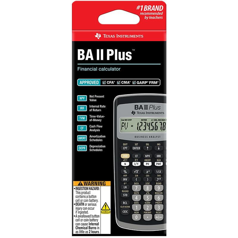 boonnapa shop Texas Instruments BA II Plus Financial Calculator [Imported]