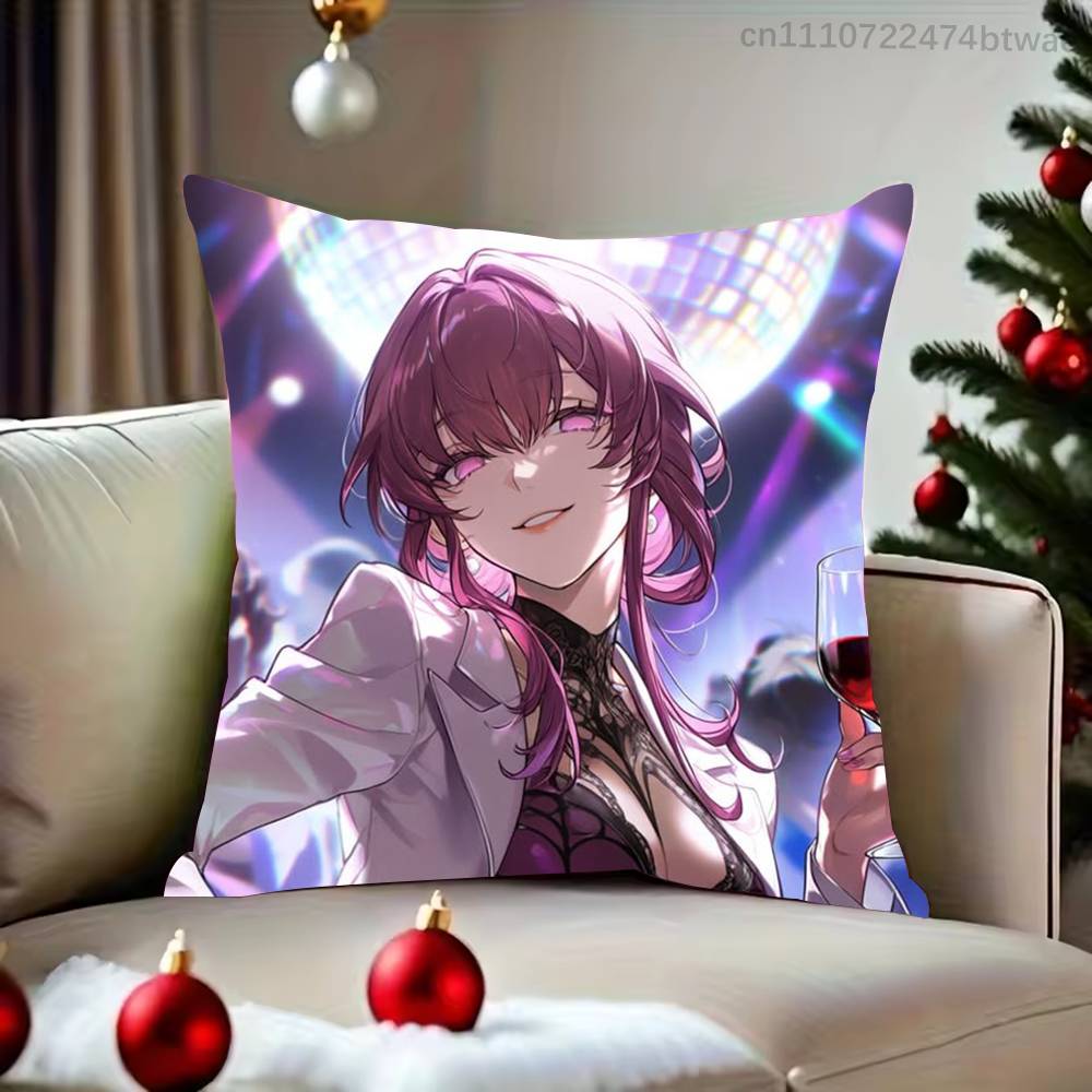 Honkai Star Rail Kafka Pillow Case For Living Room Bedroom Hotel Pattern Printed Cushion Cover Decorations and Protector