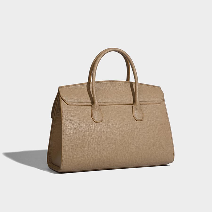 New Women Briefcase Handbag Large Capacity Commuter Tote Bag Casual Fashion Versatile Ladies Work Shoulder Purse