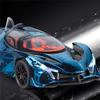 1/24 Apollo Project EVO Модель спортивного автомобиля из сплава Литые металлические Гальванизированные Гоночные автомобили Модель транспортных средств Звук Свет Детская игрушка Подарок