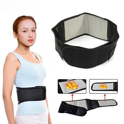 1 шт., турмалиновый самонагревающийся магнитотерапевтический пояс для поддержки талии, поясничный поддерживающий бандаж для спины, регулируемый с двойной лентой