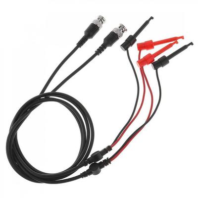 2x BNC Test s Set Male Plug Q9 to Hook Clip Test Probe для осциллографа