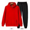 Solid Color Hoodie Two Pieces Set Hooded Sweatshirt Women's Hoodie Autumn Men's Hoodie + Pants Sets