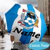 Custom Name Coventry Football Club Crest Umbrella Folding Umbrella, Automatic Umbrella - 8-Frame for Travel, Casual Lightweight Personalized Gifts