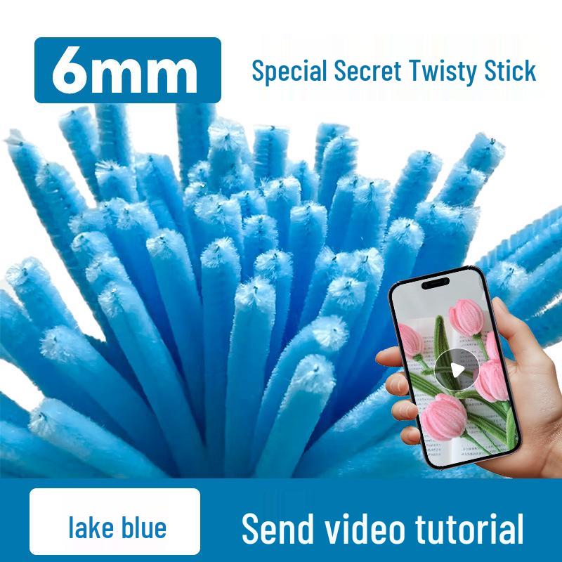 Набор для букета из скрученных палочек «Сделай сам»: Полный набор синельной проволоки для детского плетения