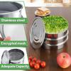 Stainless Steel Seed Sprouting Kit Round Sprouts Grower Sprouting Tray Sprouter Maker Plant Germination Tray for Beans Broccoli