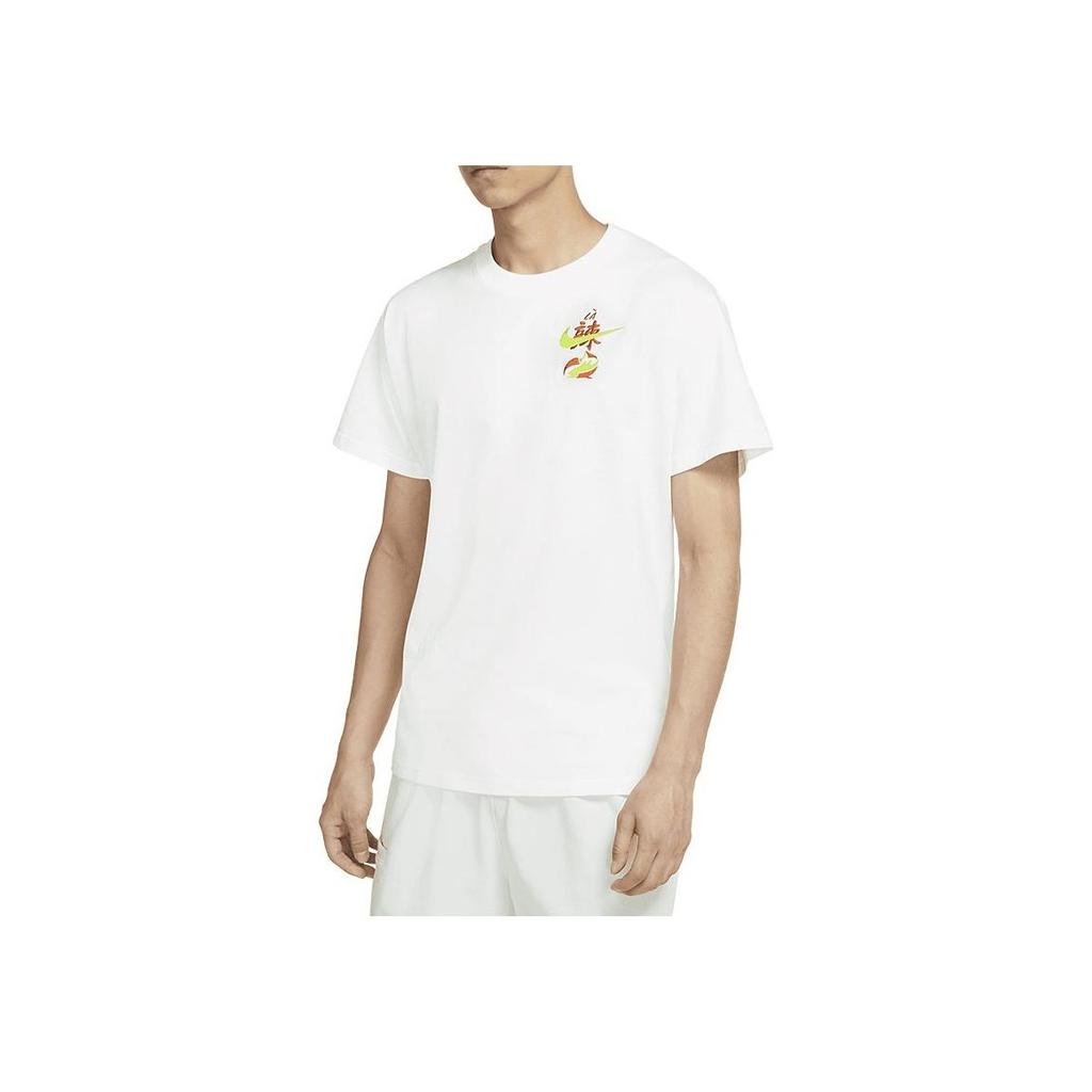 Nike Спортивная футболка с коротким рукавом и логотипом Chili Fish, мужские топы белого цвета DO2320-100