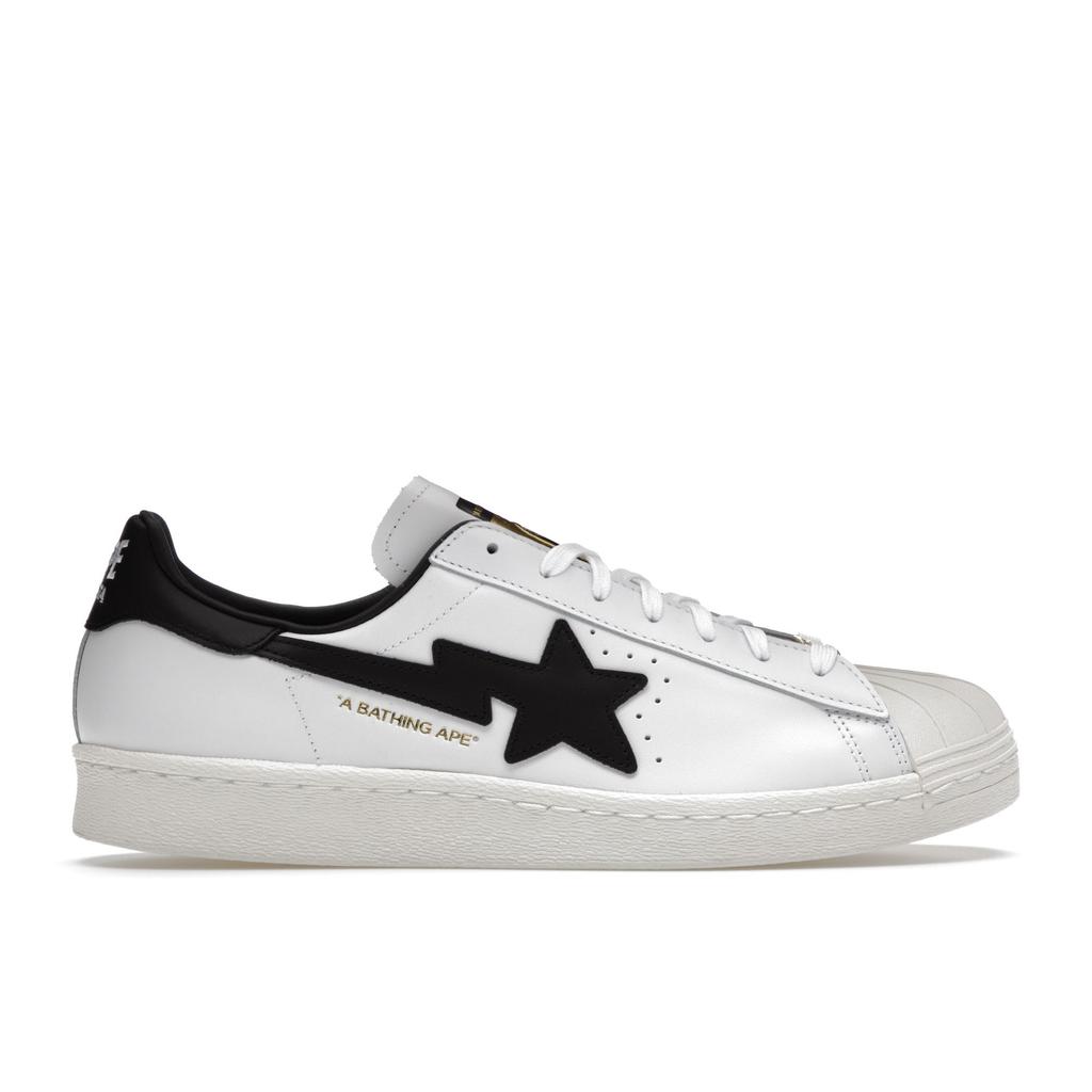 BAPE X Adidas Superstar White Black Unisex Sneakers GZ8980
