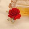 Элегантные женские мужские броши-булавки в виде цветка розы с кристаллами, модные, высококлассные, классические, для вечеринки, свадьбы, аксессуары, ювелирные изделия, значки