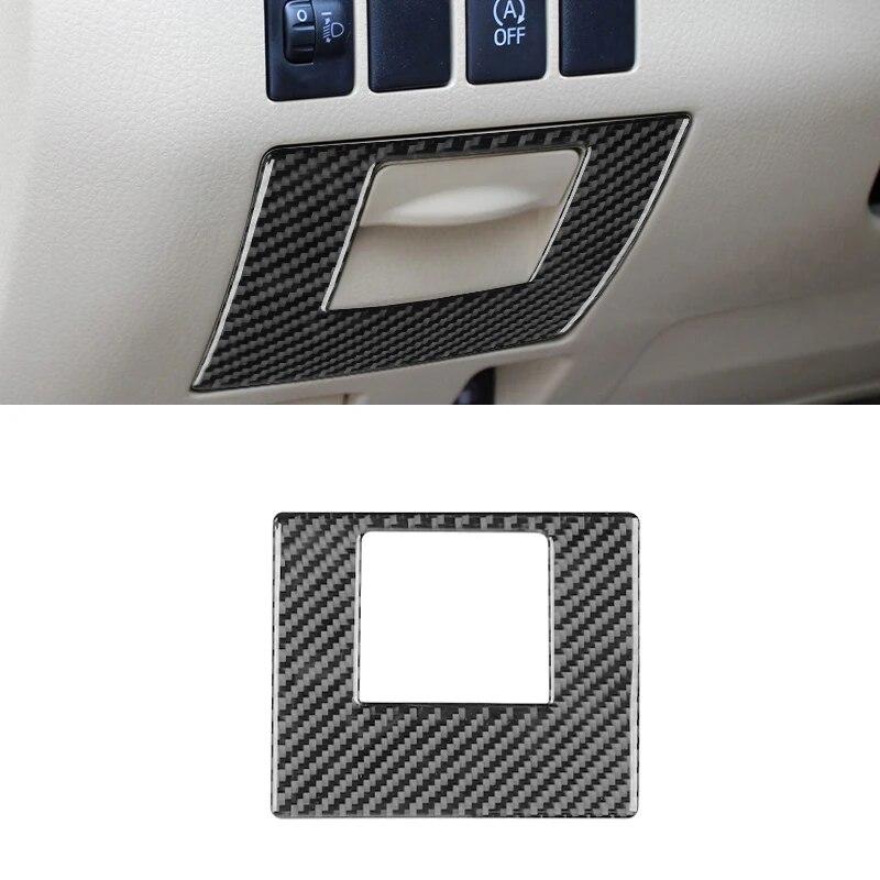 Carbon Fiber Car Storage Box Trim Cover Interior Sticker Styling For Toyota Highlander 2015-2018 Interior Auto Accessories