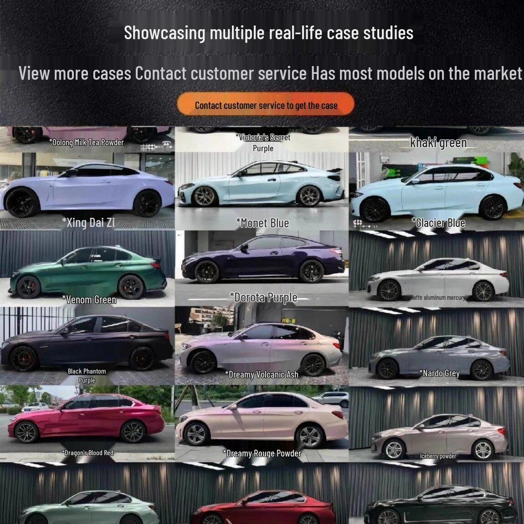 Полуночно-фиолетовая высокоглянцевая ПЭТ-пленка для защиты кузова автомобиля