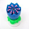 JL Birthday Candle Lotus Flower Rotation Music Cake Decoration Party Color Blue - JLVSO827AA1050