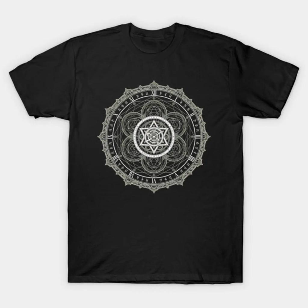 Detailed Botanical Symmetry T Shirt vintage Washed designer clothes Breathable fashion Top For Everyday Wear Stylish Unisex
