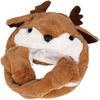 Movable Ears Hat, Elk Funny Hat, Plush Deer Ears Hat, Funny Plush Hat, for Cosplay Plush Attractive Toy Christmas Decoration Birthday Gift Hat, 58cm