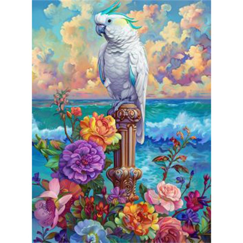 DIY 5D Алмазная картина Полная круглая Алмазная мозаика с изображением животных Ручная вышивка стразами Домашний декор Подарки