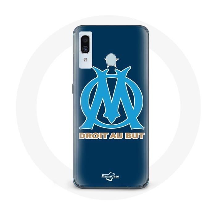 Coque - Maniacase - Samsung Galaxy A40 - OM logo bleu - Souple - Protection et décoration