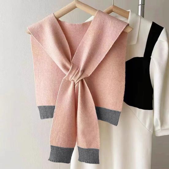 Женская вязаная шаль пэчворк цвет мягкий узелковый дизайн универсальная мягкая текстура шаль зимний теплый шарф