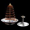 1Set Durable and Never Fade Backflow Steel Incense Burner Holder Plate Sandalwood Coils Aroma Cones Smoker