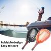 Fishing Net Bass Trout Landing Net with Wooden Handle Foldable Design Lightweight Portable Fish Catching Net