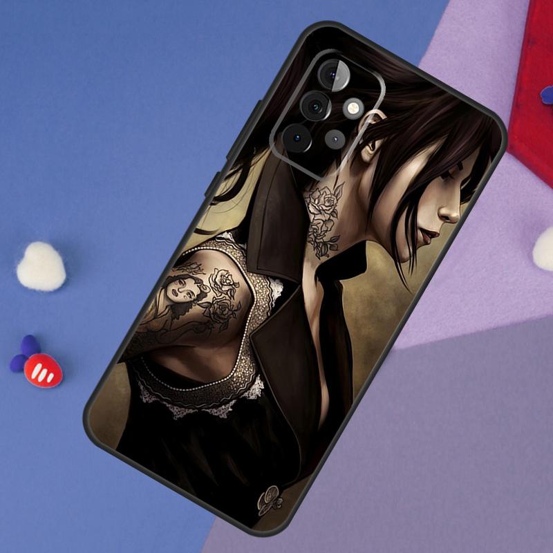Sexy Sleeve Tattoo Girl Case For Samsung Galaxy A15 A54 A34 A14 A13 A53 A16 A26 A36 A56 A12 A22 A32 A52 A06 A35 A55