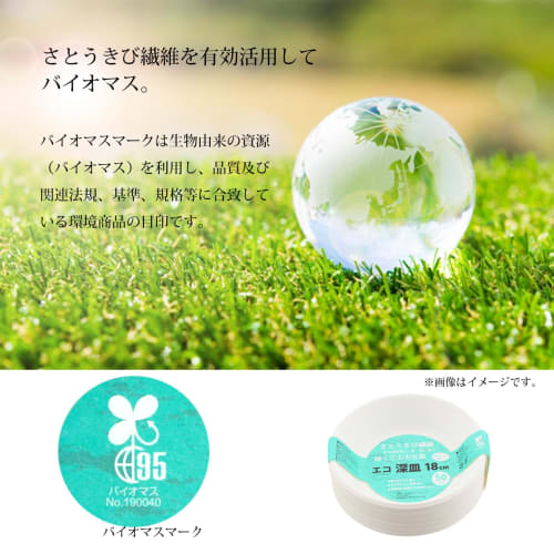 Three Cube Disposable Plates, Eco Series, White, 18cm, Pack of 50, KR-12